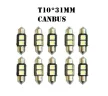 CAN-BUS 3SMD LED Szofita hűtőbordás 31mm - 10db