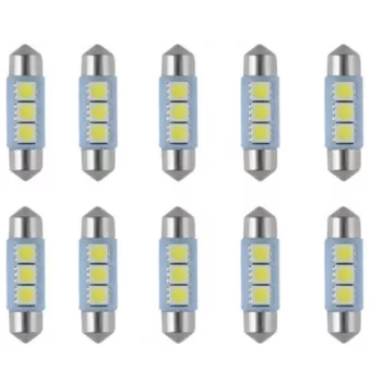 CANBUS 3SMD LED SMD-CD36mm-3SMD Szofita izzó - 10db