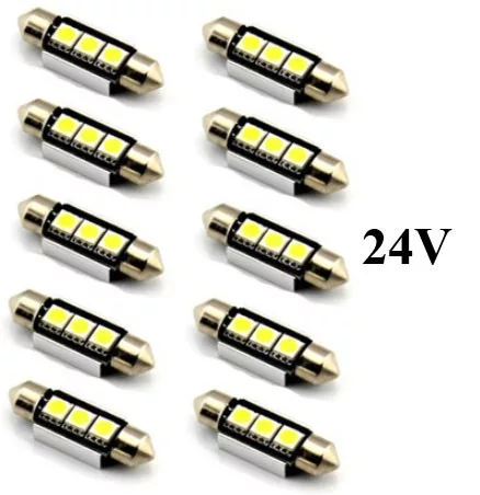CANBUS 3SMD LED LA513C-36CS Szofita hűtőbordás izzó - 24V - 10db
