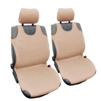   Trikó üléshuzat fejtámla huzatokkal, hagyományos, bézs - párban