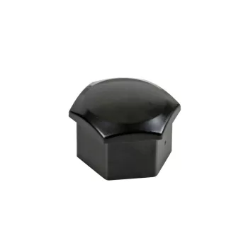 Lampa ABS kerékcsavar kupak -  fekete - 19mm - 20db