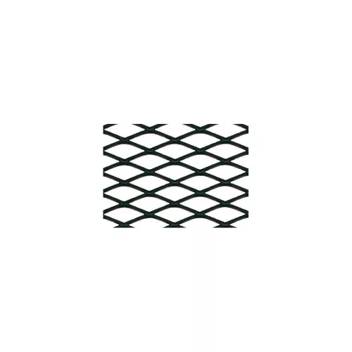 Alu hűtőrács - rombusz minta - fekete - 120x20cm