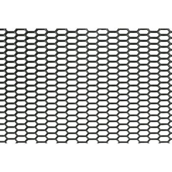 Polimer hűtőrács - hatszög mintás - fekete - 120x40cm