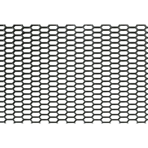 Polimer hűtőrács - hatszög mintás - fekete - 120x40cm