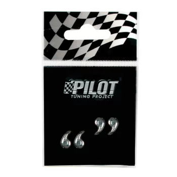 Lampa króm idézőjel dekoráció