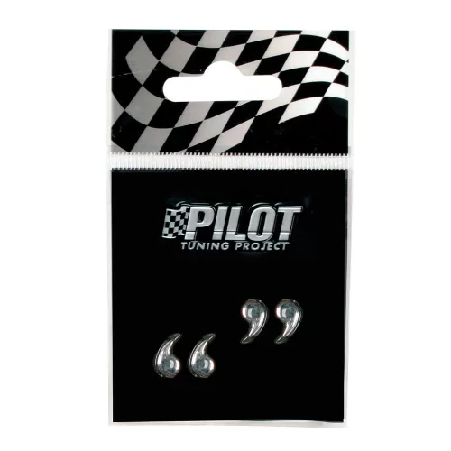 Lampa króm idézőjel dekoráció