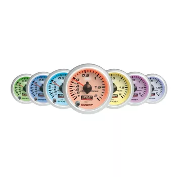   Lampa turbónyomás mérő fehér számlappal + 7szín - 52mm