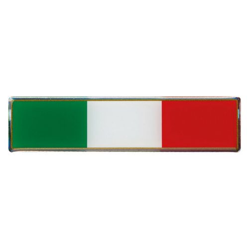 Lampa olasz zászló dekoráció,  téglalap alakú - 110x27mm