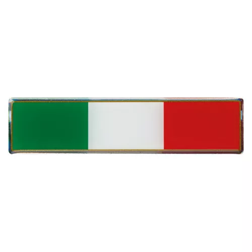 Lampa olasz zászló dekoráció,  téglalap alakú - 110x27mm