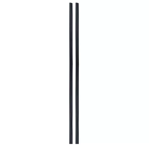 Ajtóélvédő - fekete - 65 cm - 2db