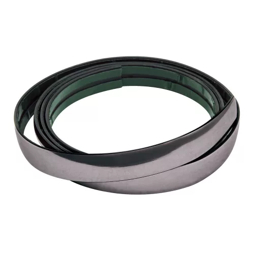 Lampa díszcsík - fekete-króm - 14mm/1m