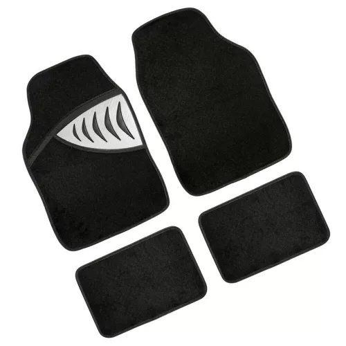 Lampa Exus 4db-os univerzális textil autószőnyeg szett - fekete