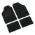 Lampa SUPRA B - 4 részes autószőnyeg szett, műanyagszövet, fekete színű