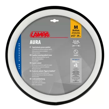 Lampa Aura kormányvédő - M - 37-39 cm - fehér/fekete