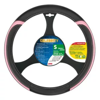   Lampa Celebrity S - kormányvédő, műbőr, 35-37cm, fekete-rózsaszín