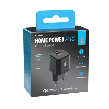 Home Power Pro hálózati töltő adapter - 2xUSB