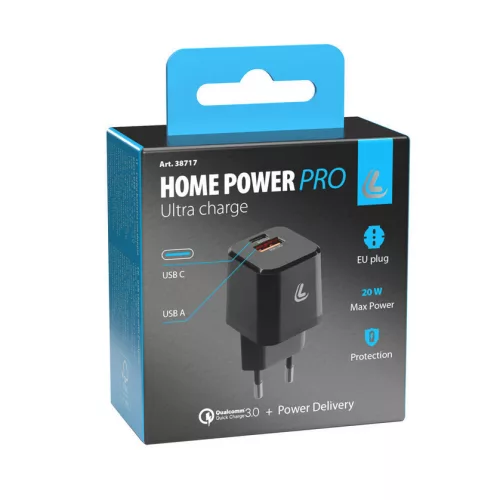 Home Power Pro hálózati töltő adapter - 2xUSB