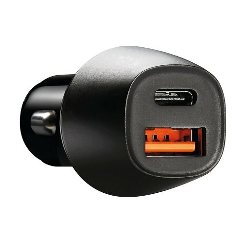 Lampa PowerTec szivargyújtós USB gyorstöltő - USB-A/Type-C - 12/24V