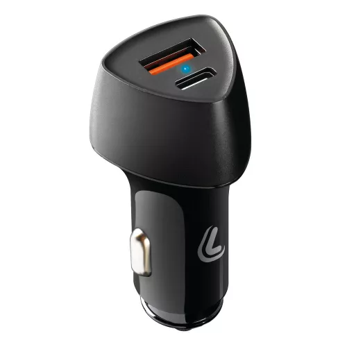 Lampa PowerTec szivargyújtós USB gyorstöltő - USB-A/Type-C - 12/24V
