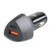 Lampa PowerTec szivargyújtós USB gyorstöltő - USB-A/Type-C - 12/24V
