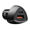 Lampa PowerTec szivargyújtós USB gyorstöltő - USB-A/Type-C - 12/24V