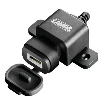   Lampa USB FIX-PLUG - IP64 USB töltőaljzat motorkerékpárra - 12/24V - 2400mA