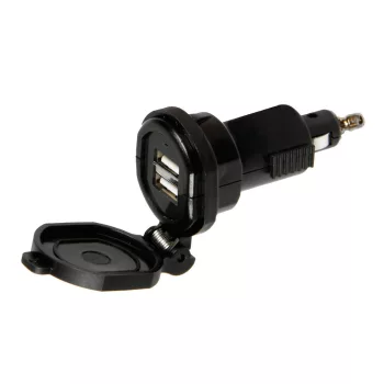   Lampa DIN-Tech 2 USB töltőfej DIN-steckerbe - 3000mA - 12/32V