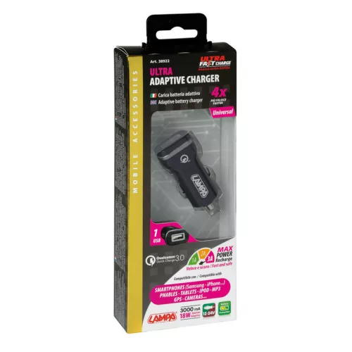 Lampa szivargyújtós USB töltő - 3000mA 12/24V