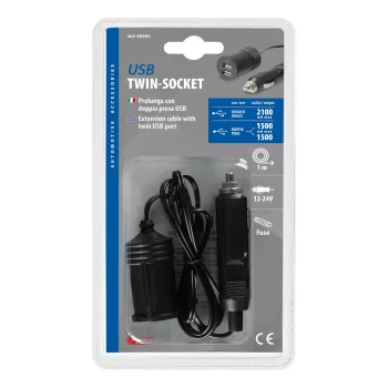 Szivargyújtós USB töltő - 2xUSB