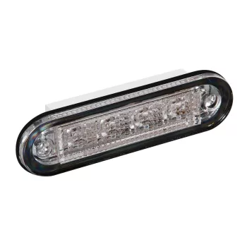 4 LED-es szélességjelző - 12/24V - fehér, ovális - 90mm