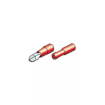 Lampa kábelvég kerek szett - 0,5-1,5 mm2 - piros