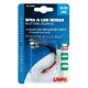Lampa 12/24V LED jelzőfény (menetes), kék színű