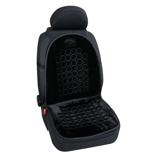 LAMPA - ülésvédő, univerzális, mágneses, plüss, fekete színű