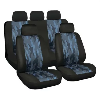 LAMPA Camo Navy terepmintás üléshuzat szett