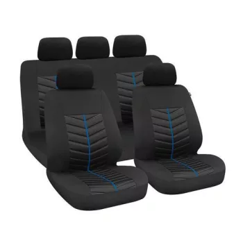   LAMPA Rapid - 9 részes üléshuzat szett, univerzális, fekete-kék színben