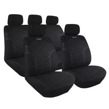   LAMPA Kupra - 9 részes üléshuzat szett, univerzális, fekete színű