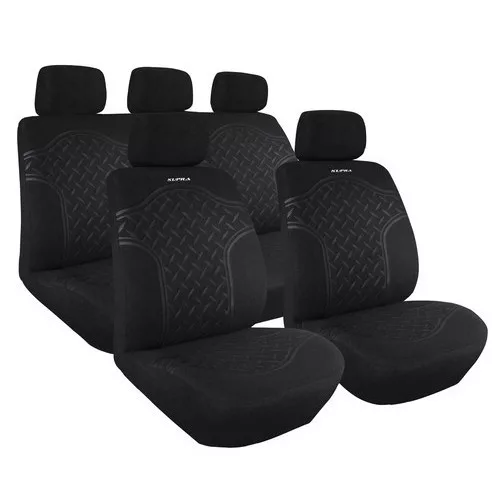 LAMPA Kupra - 9 részes üléshuzat szett, univerzális, fekete színű