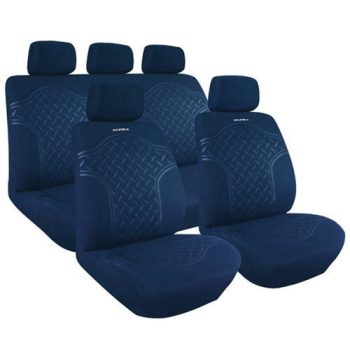   LAMPA Kupra - 9 részes üléshuzat szett, univerzális, sötétkék színű