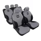 LAMPA Kynox - 9 részes üléshuzat szett, univerzális, szürke-fekete