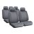 LAMPA Glamour - 9 részes üléshuzat szett, univerzális, szürke színű