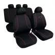LAMPA Chic - 9 részes üléshuzat szett, univerzális, fekete-pink