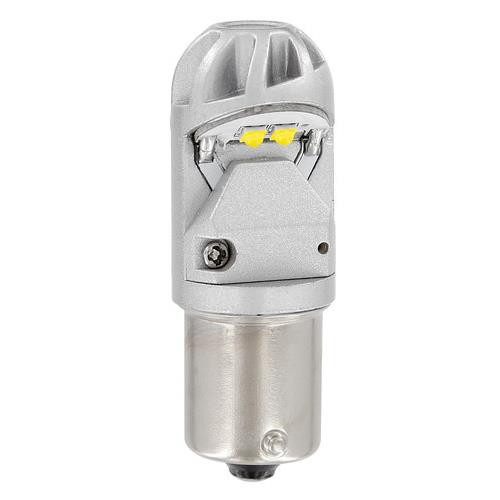 Lampa 10-28V BA15S 4 SMD LED, sárga színű (Amber)