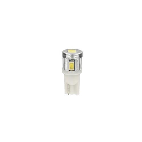 Lampa 6-12V T10 (W5W) 6 SMD LED, fehér színű - párban