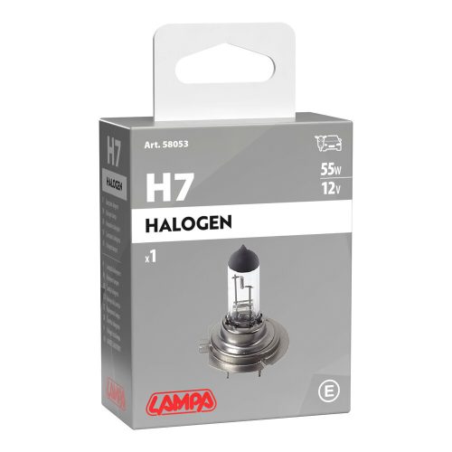 Lampa 12V H7 55W izzó, (bliszter)