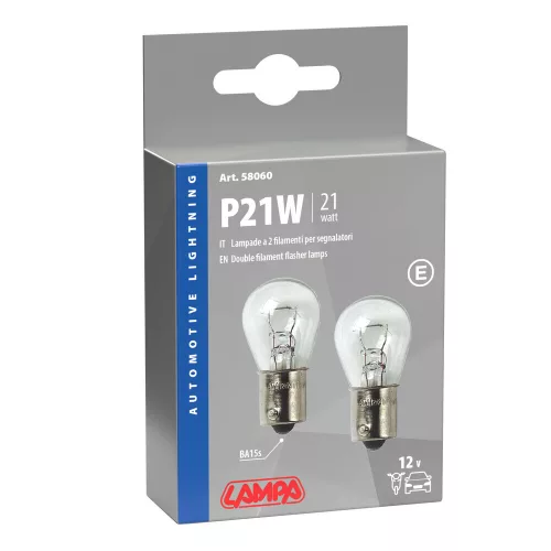 Lampa BA15S (P21W) izzó, - párban
