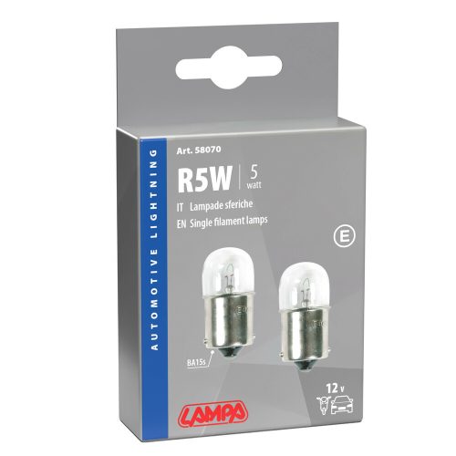 Lampa BA15S halogén izzó - 12V/5W - párban