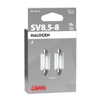 Lampa SV8,5-8 sofita (18W) 15x41mm izzó, - párban