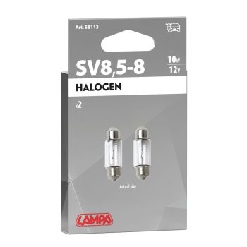 Lampa SV8,5-8, (10W) 11x31mm izzó, - párban