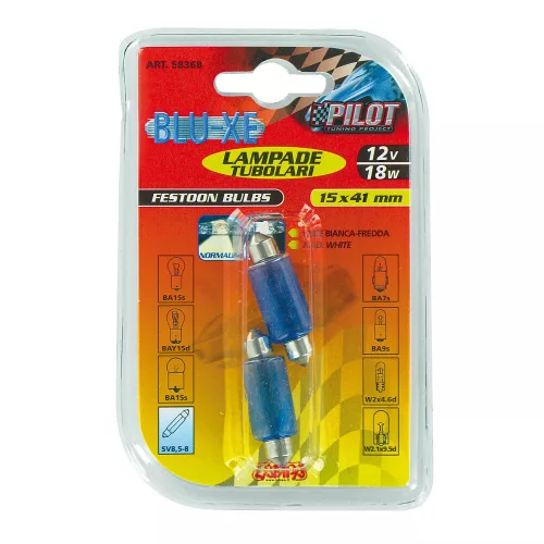 Lampa Lampa Blu-Xe SV8,5-8 sofita (18W) 15x41mm izzó, - párban