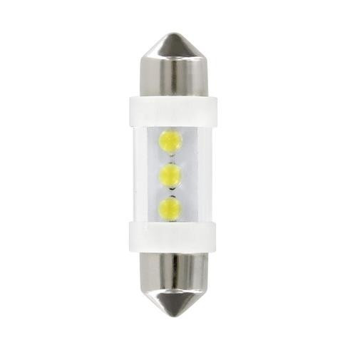 Lampa 12V C5W-C10W 3 LED-es, 35mm, fehér színű - párban